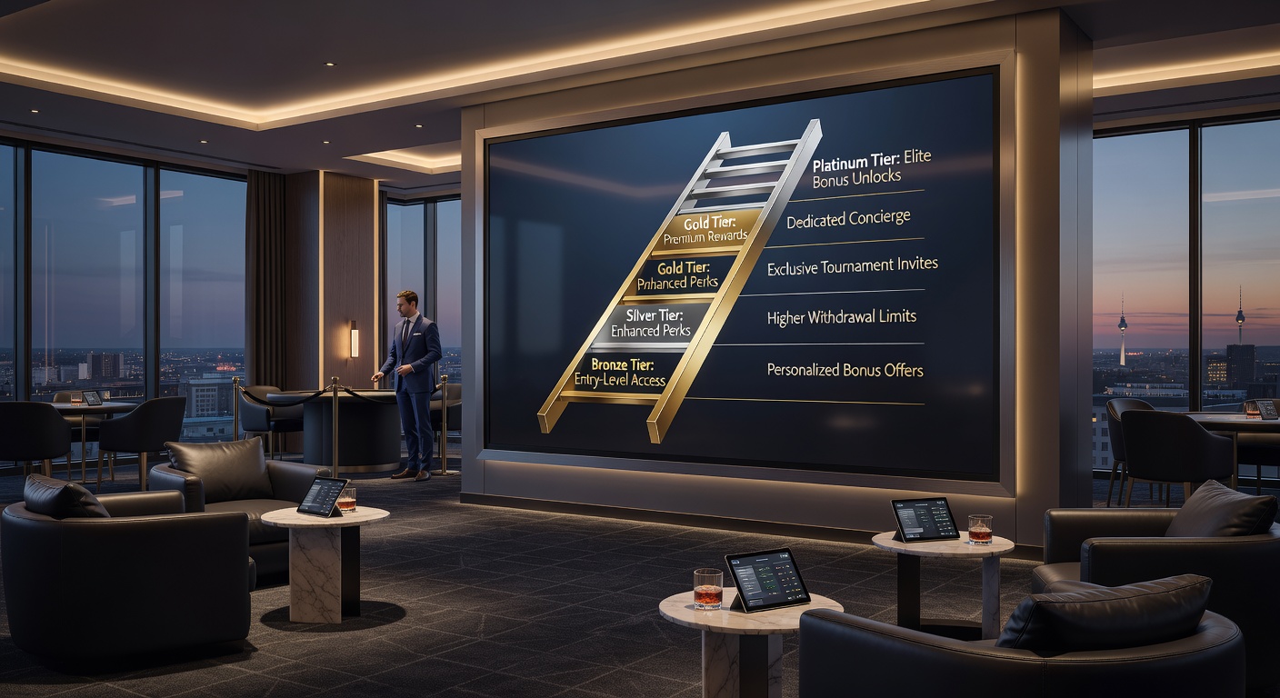 Spieler auf höherer VIP-Stufe genießt personalisierte Boni und exklusive Events in einem deutschen Online-Casino